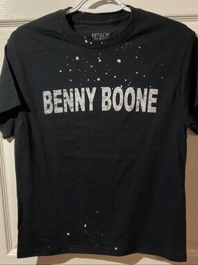 Benson Boone Black Short Sleeve Graphic Band Tour Tee